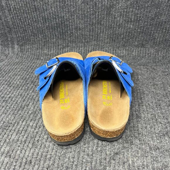 Birkenstock Arizona Blue Suede Sandals Women’s Size 39 / US 8 - Picture 4 of 7